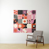 スカンジナビアの幾何学的:カラフルアートワークのパターン タペストリー (インサイチュ)