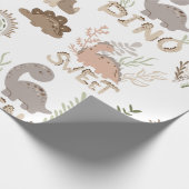 スカンジナビアの恐竜のスタイルのラッピングパペ ラッピングペーパー (角)