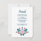 スカンジナビアの愛 | 結婚式のゲスト詳細 招待状 (正面)