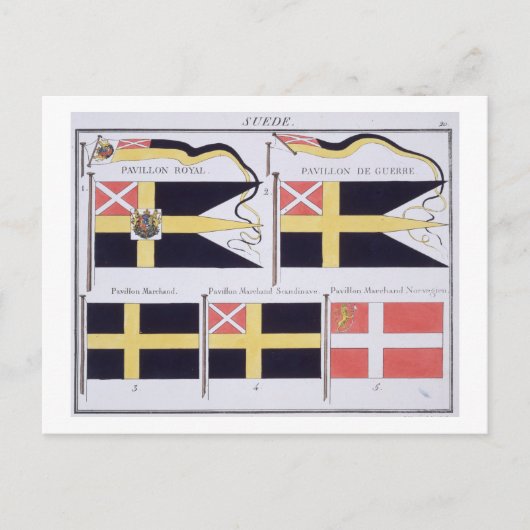 スカンジナビアの旗フランスの書, c ポストカード (正面)
