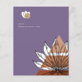 スカンジナビアの日本抽象芸術図形の日付を保存 チラシ (裏面)