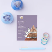 スカンジナビアの日本抽象芸術図形の日付を保存 チラシ (シングル)