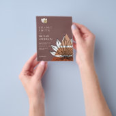 スカンジナビアの日本抽象芸術図形の日付を保存 チラシ (手)