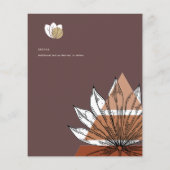 スカンジナビアの日本抽象芸術図形の日付を保存 チラシ (裏面)