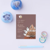 スカンジナビアの日本抽象芸術図形の日付を保存 チラシ (シングル)