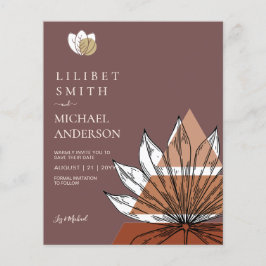 スカンジナビアの日本抽象芸術図形の日付を保存 チラシ