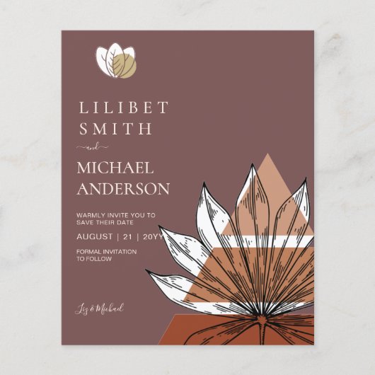 スカンジナビアの日本抽象芸術図形の日付を保存 チラシ (正面)