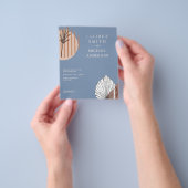 スカンジナビアの日本抽象芸術図形の日付を保存 チラシ (手)