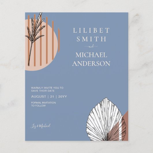 スカンジナビアの日本抽象芸術図形の日付を保存 チラシ (正面)