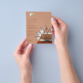 スカンジナビアの日本抽象芸術図形の日付を保存 チラシ (手)