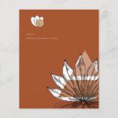 スカンジナビアの日本抽象芸術図形の日付を保存 チラシ (裏面)