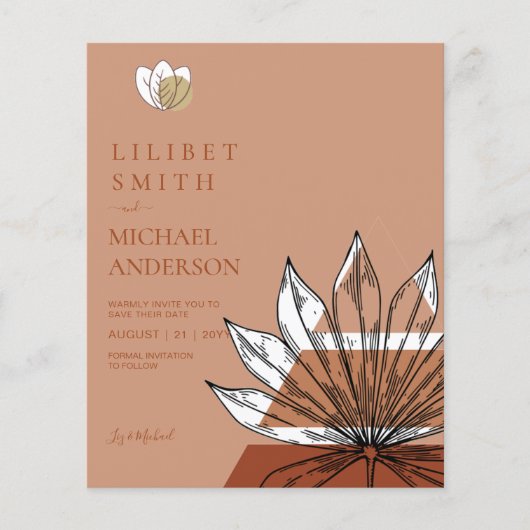 スカンジナビアの日本抽象芸術図形の日付を保存 チラシ (正面)