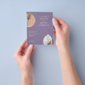 スカンジナビアの日本抽象芸術図形の日付を保存 チラシ (手)