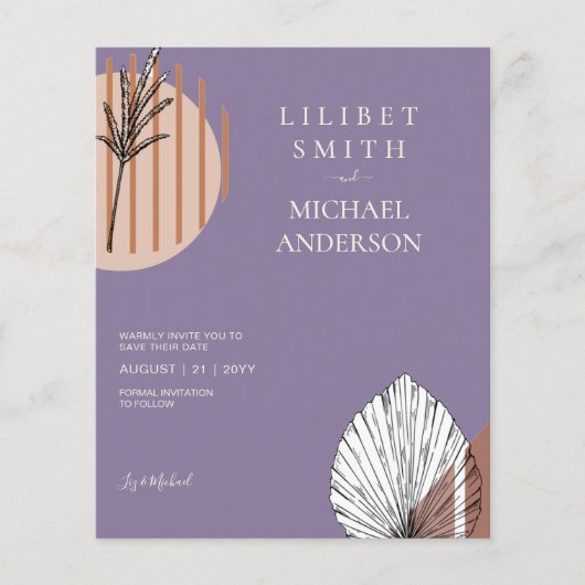 スカンジナビアの日本抽象芸術図形の日付を保存 チラシ (正面)