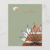 スカンジナビアの日本抽象芸術図形の日付を保存 チラシ (裏面)