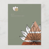 スカンジナビアの日本抽象芸術図形の日付を保存 チラシ (裏面)