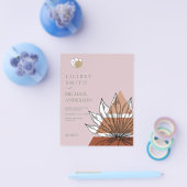 スカンジナビアの日本抽象芸術図形の日付を保存 チラシ (シングル)