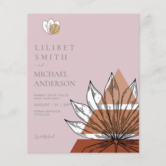 スカンジナビアの日本抽象芸術図形の日付を保存 チラシ (正面)