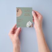 スカンジナビアの日本抽象芸術図形の日付を保存 チラシ (手)