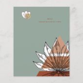 スカンジナビアの日本抽象芸術図形の日付を保存 チラシ (裏面)