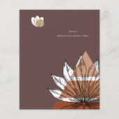 スカンジナビアの日本抽象芸術図形の日付を保存 チラシ (裏面)