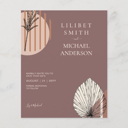 スカンジナビアの日本抽象芸術図形の日付を保存 チラシ (正面)