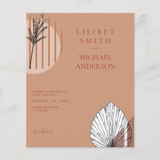 スカンジナビアの日本抽象芸術図形の日付を保存 チラシ (正面)