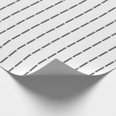 スカンジナビアの最小主義の白黒 ラッピングペーパー (角)