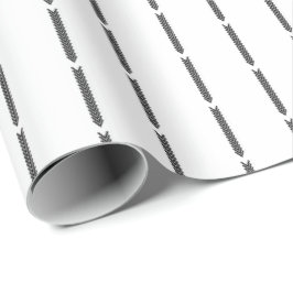 スカンジナビアの最小主義の白黒 ラッピングペーパー