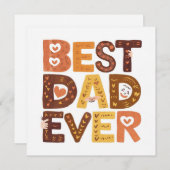 スカンジナビアの最高のパパへ 父の日 シーズンカード (正面/裏面)