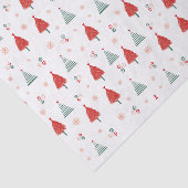 スカンジナビアの木のパターンのカラフルクリスマス 薄葉紙 (詳細)