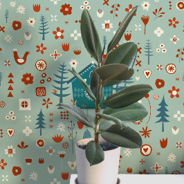 スカンジナビアの森のパターン 壁紙