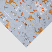 スカンジナビアの森の動物たちのクリスマス 薄葉紙 (詳細)
