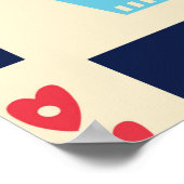 スカンジナビアの民俗芸術のシームレスなヴィンテージパターン ポスター (角)