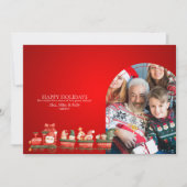 スカンジナビアの水の色クリスマス格言写真アン 案内状 (正面)