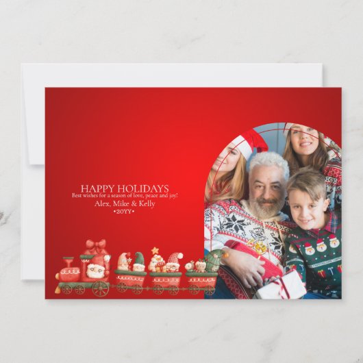 スカンジナビアの水の色クリスマス格言写真アン 案内状 (正面)