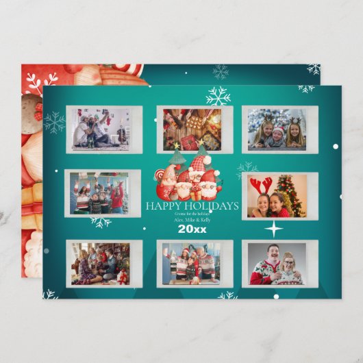 スカンジナビアの水の色クリスマス格言写真 案内状 (正面/裏面)