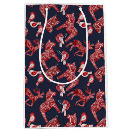 スカンジナビアの水の色ダラホース ミディアムペーパーバッグ