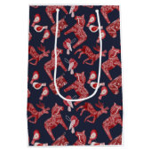 スカンジナビアの水の色ダラホース ミディアムペーパーバッグ (裏面)