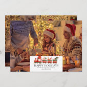 スカンジナビアの水彩クリスマスノームの写真招待状 招待状 (正面/裏面)