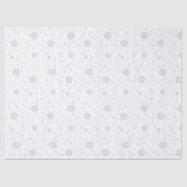 スカンジナビアの灰色と白のフォークアート 薄葉紙