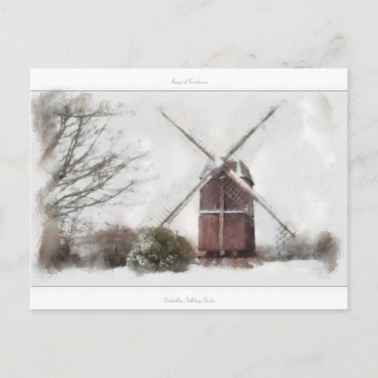 スカンジナビアの画像 – スウェーデン,サンドメラン ポストカード (正面)