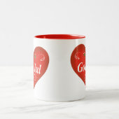 スカンジナビアの神の7月のクリスマスのハート ツートーンマグカップ (中央)