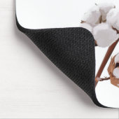 スカンジナビアの綿の花 マウスパッド (コーナー)