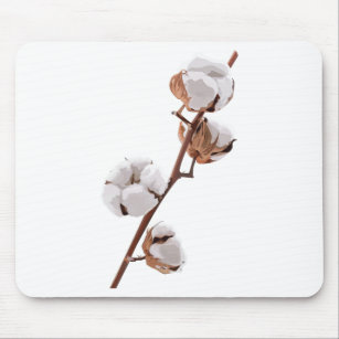 スカンジナビアの綿の花 マウスパッド