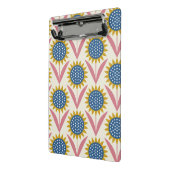 スカンジナビアの花のパターン,レトロスタイル,ミッドセンター ミニクリップボード (アングル2)