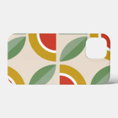 スカンジナビアの花のパターン,レトロスタイル,ミッドセンター Case-Mate iPhoneケース (裏面 (横))