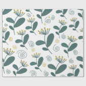 スカンジナビアの花の背景スタイル。 ラッピングペーパー (フラット)