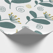 スカンジナビアの花の背景スタイル。 ラッピングペーパー (角)