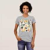 スカンジナビアの花の調和 Tシャツ (正面フル)